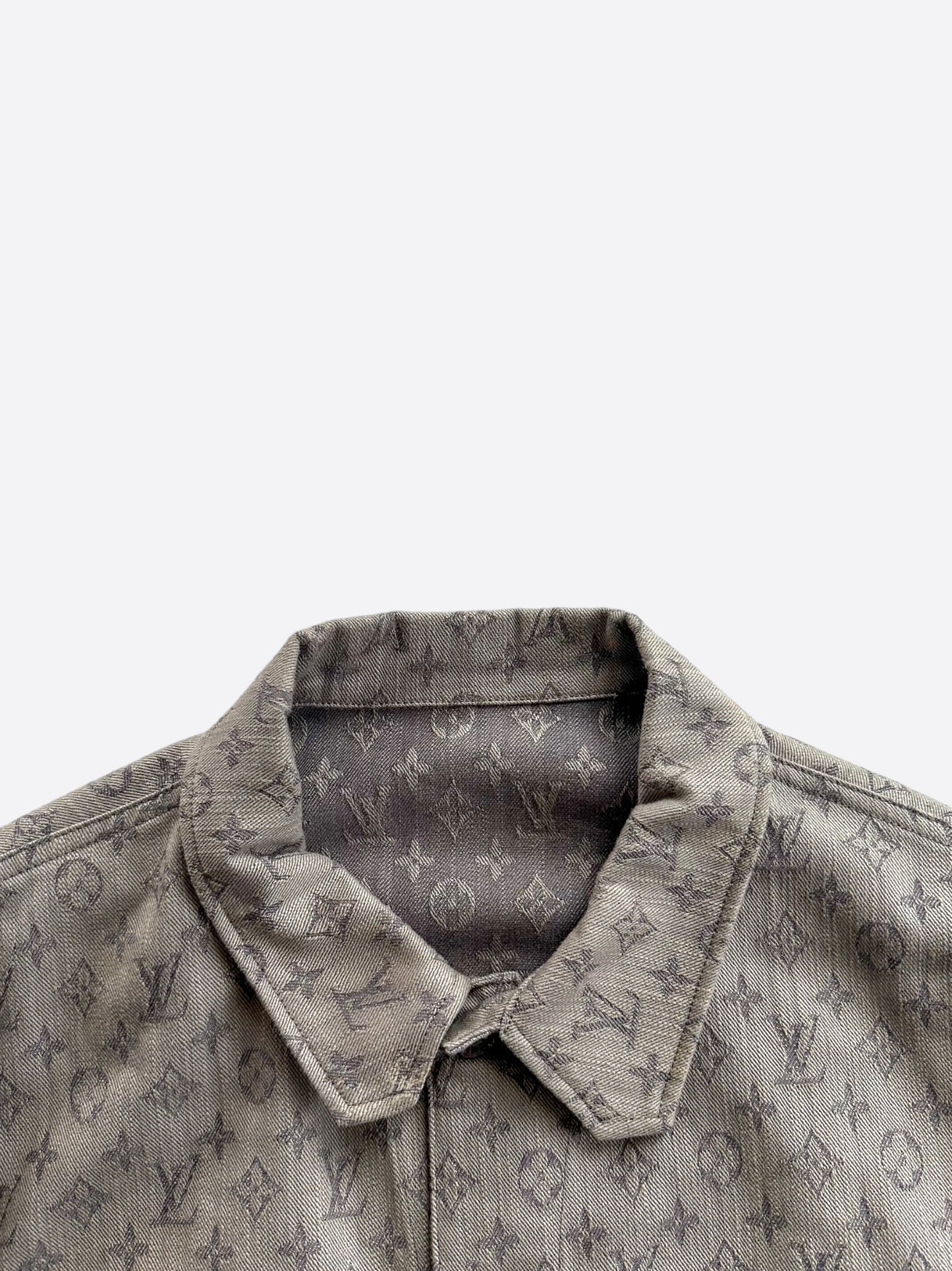 Louis Vuitton Grey Monogram Denim Jacket