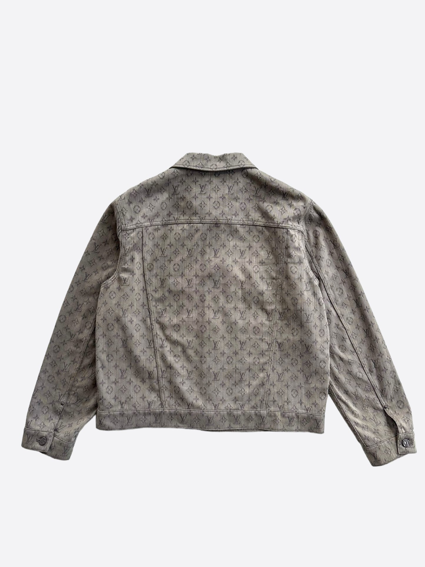 Louis Vuitton Grey Monogram Denim Jacket