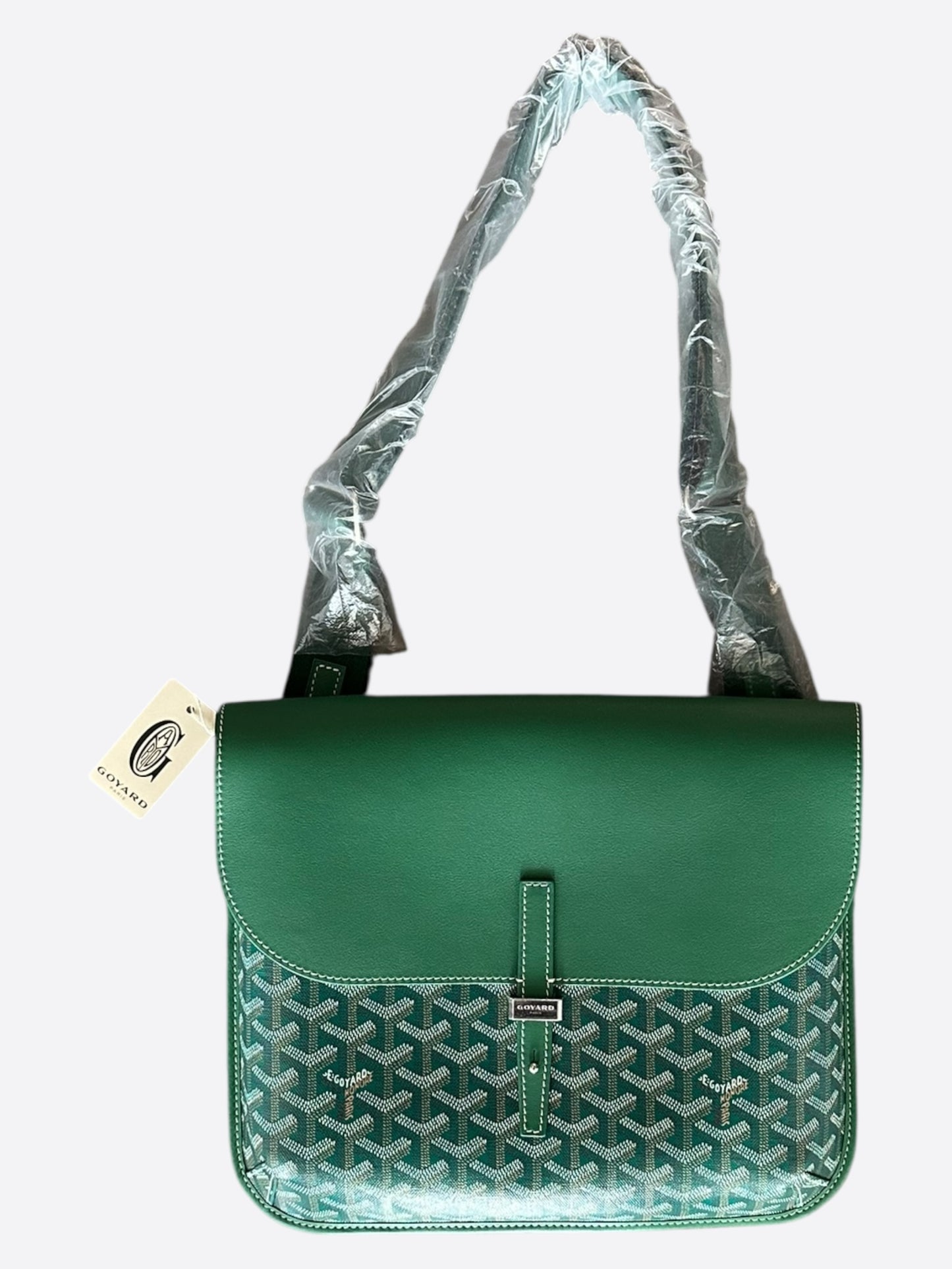 Goyard Green Coursier Messenger Bag
