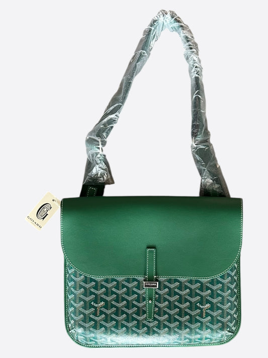 Goyard Green Coursier Messenger Bag