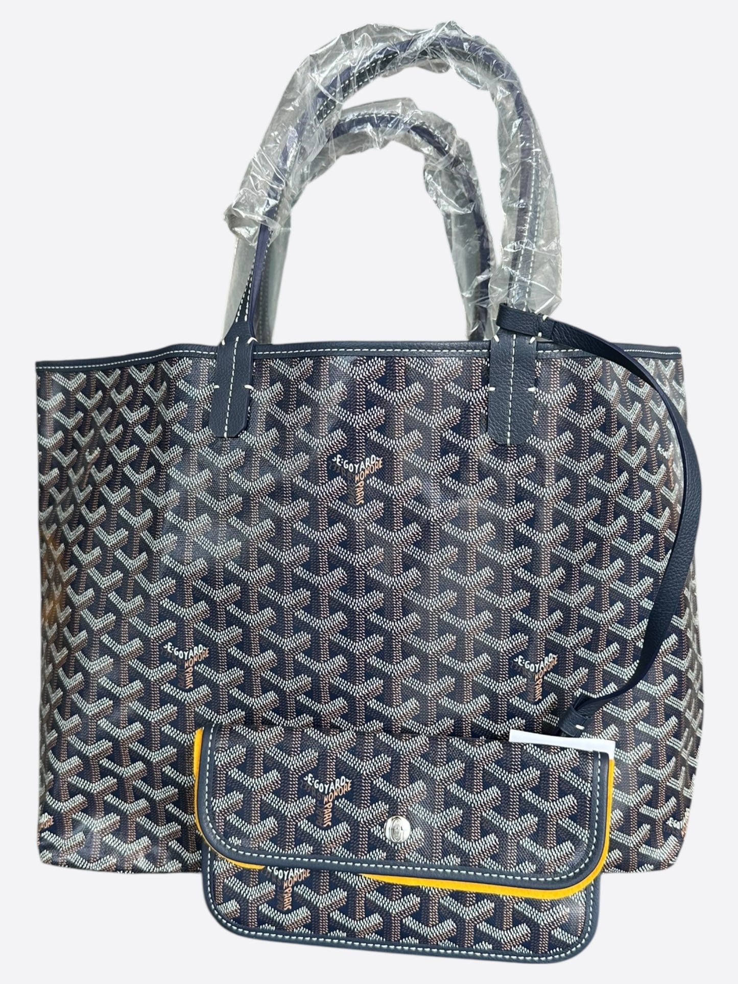 Goyard Navy St. Louis Tote Bag