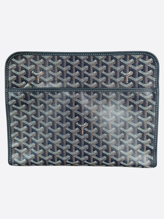 Goyard Navy Jouvence GM Toiletry Bag