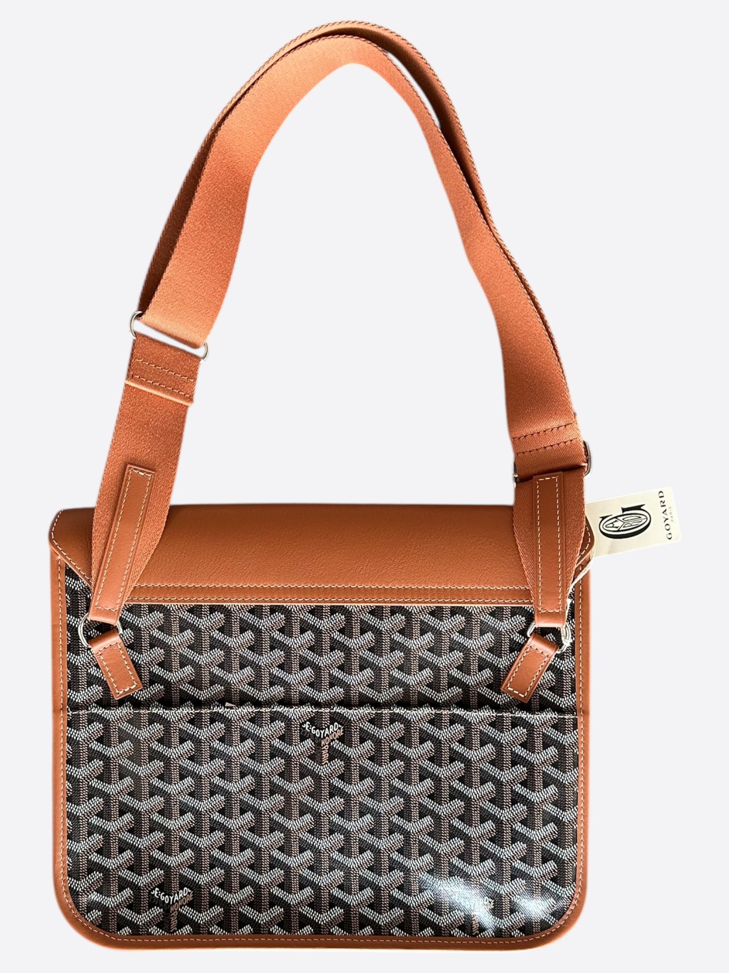Goyard Black & Brown Coursier Messenger Bag