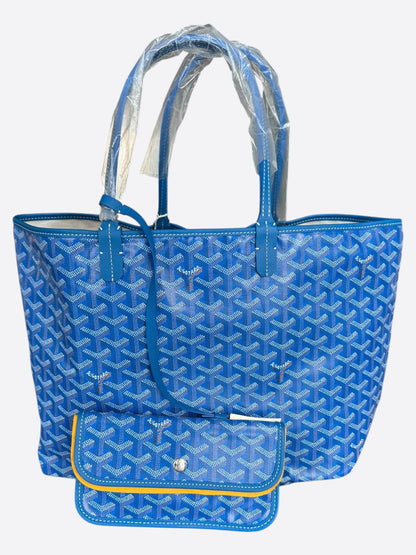 Goyard Blue St. Louis Tote Bag