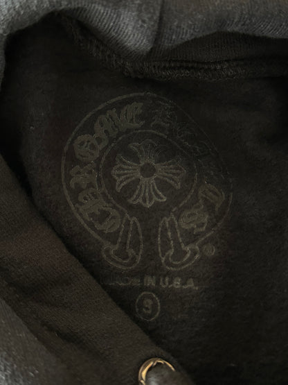 Chrome Hearts Black & Silver Script Logo Hoodie