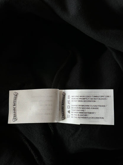 Chrome Hearts Black & Silver Script Logo Hoodie