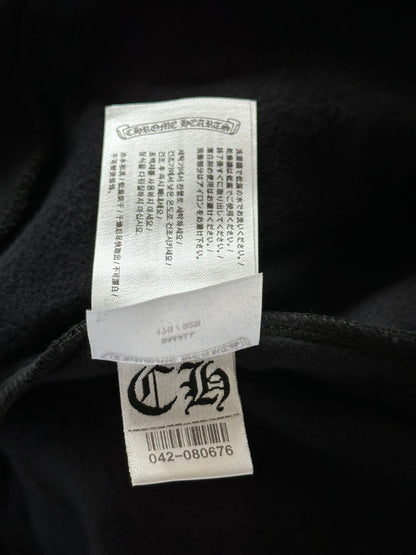 Chrome Hearts Black & Silver Script Logo Hoodie