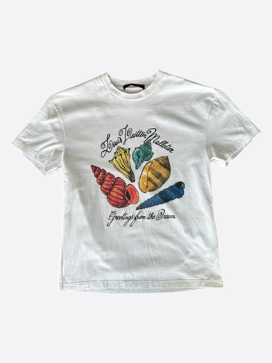 Louis Vuitton White & Multicolor Seashells T-Shirt