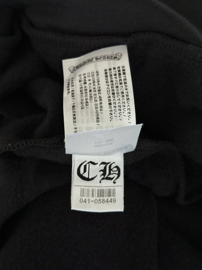 Chrome Hearts Black & Silver Script Logo Hoodie