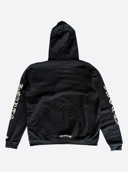 Chrome Hearts Black & Silver Script Logo Hoodie