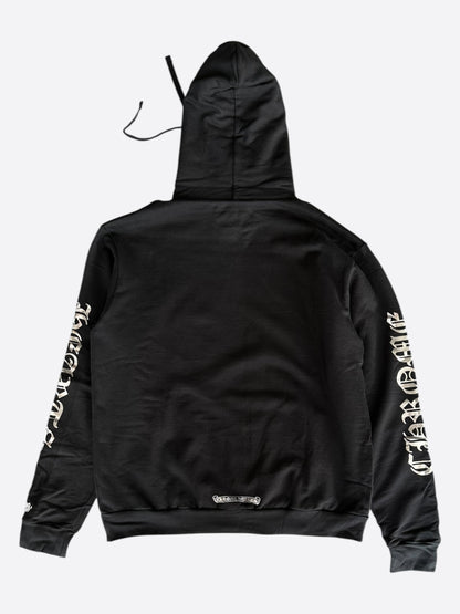 Chrome Hearts Black & Silver Script Logo Hoodie