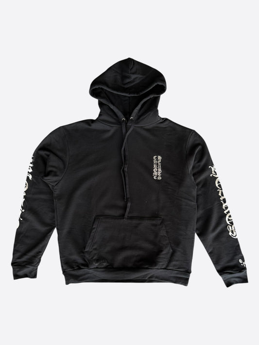 Chrome Hearts Black & Silver Script Logo Hoodie
