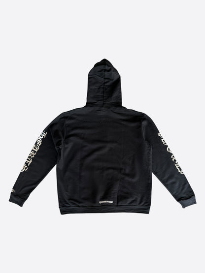 Chrome Hearts Black & Silver Script Logo Hoodie