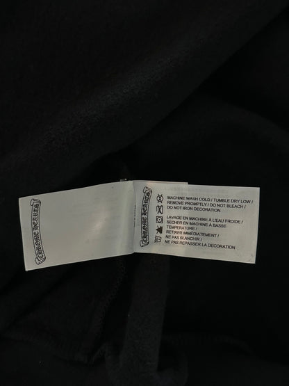Chrome Hearts Black & Silver Script Logo Hoodie