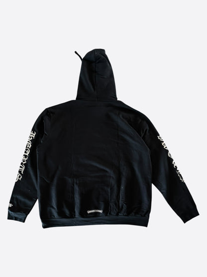 Chrome Hearts Black & Silver Script Logo Hoodie