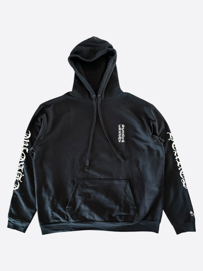 Chrome Hearts Black & Silver Script Logo Hoodie