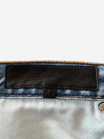 Chrome Hearts Blue & Camo Star Patch Jeans