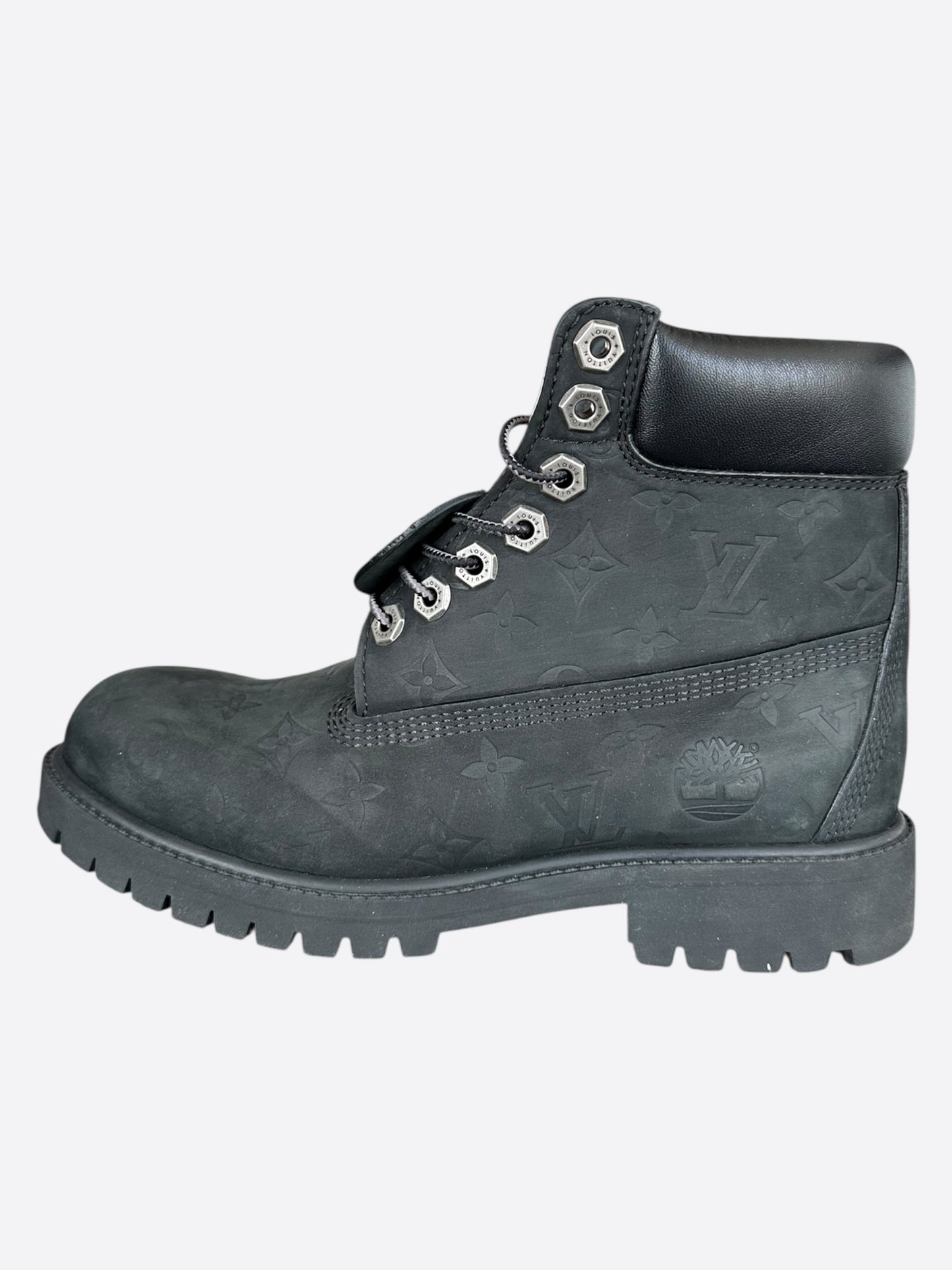 Louis Vuitton Timberland Black Monogram Boots