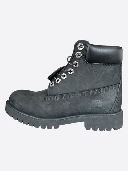 Louis Vuitton Timberland Black Monogram Boots