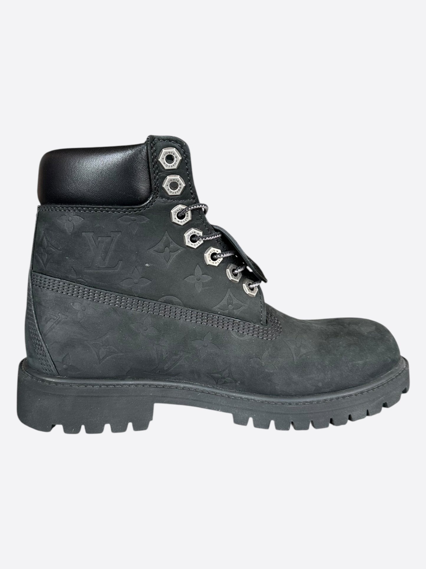 Louis Vuitton Timberland Black Monogram Boots