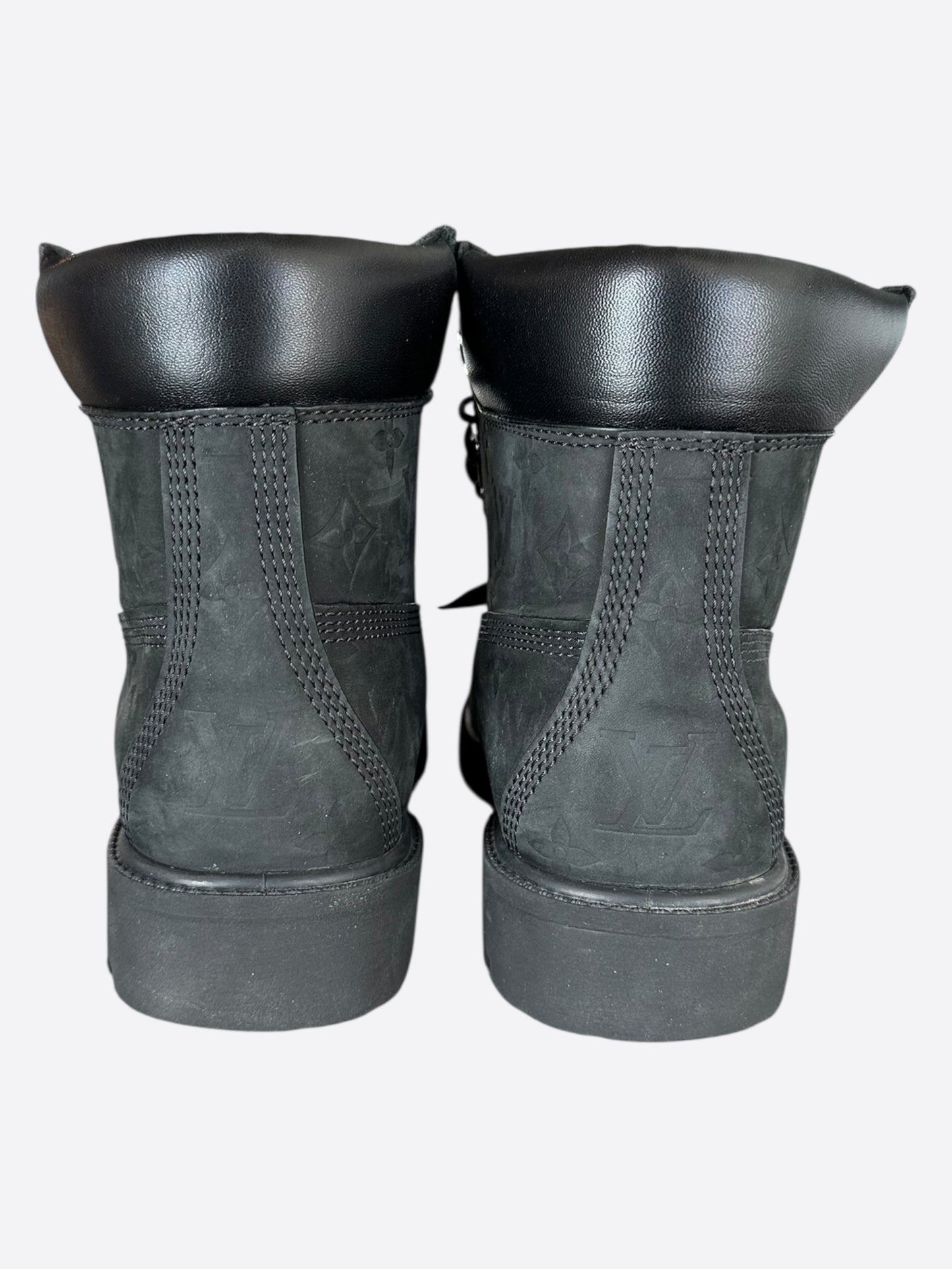 Louis Vuitton Timberland Black Monogram Boots