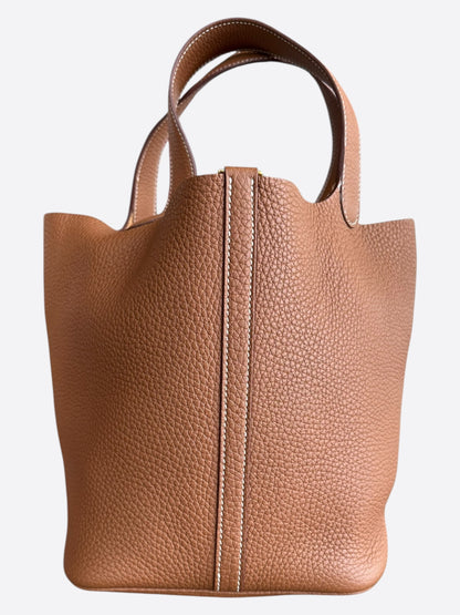 Hermes Gold Togo Picotin 22