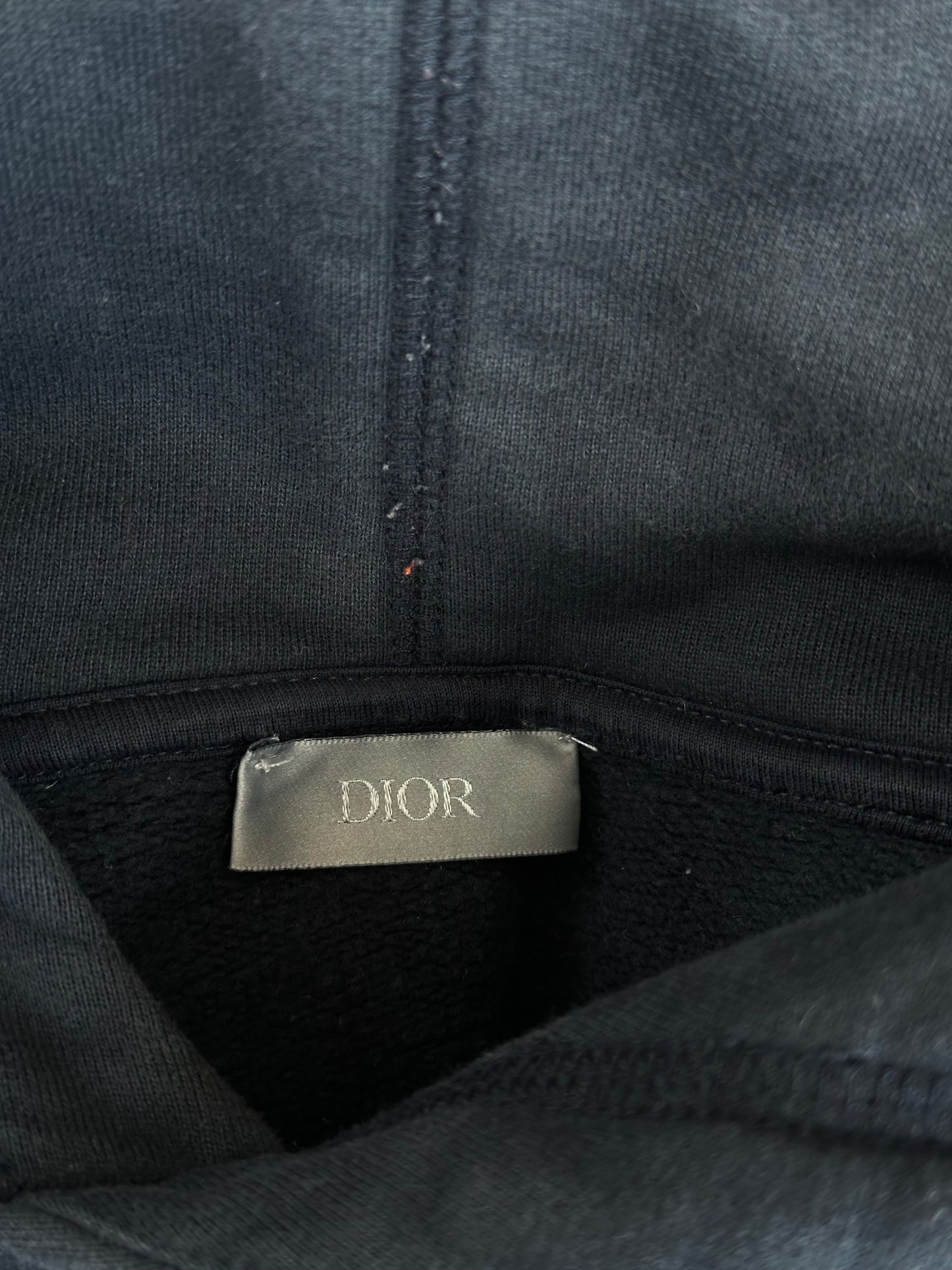 Dior Faded Black & White Atelier Logo Hoodie