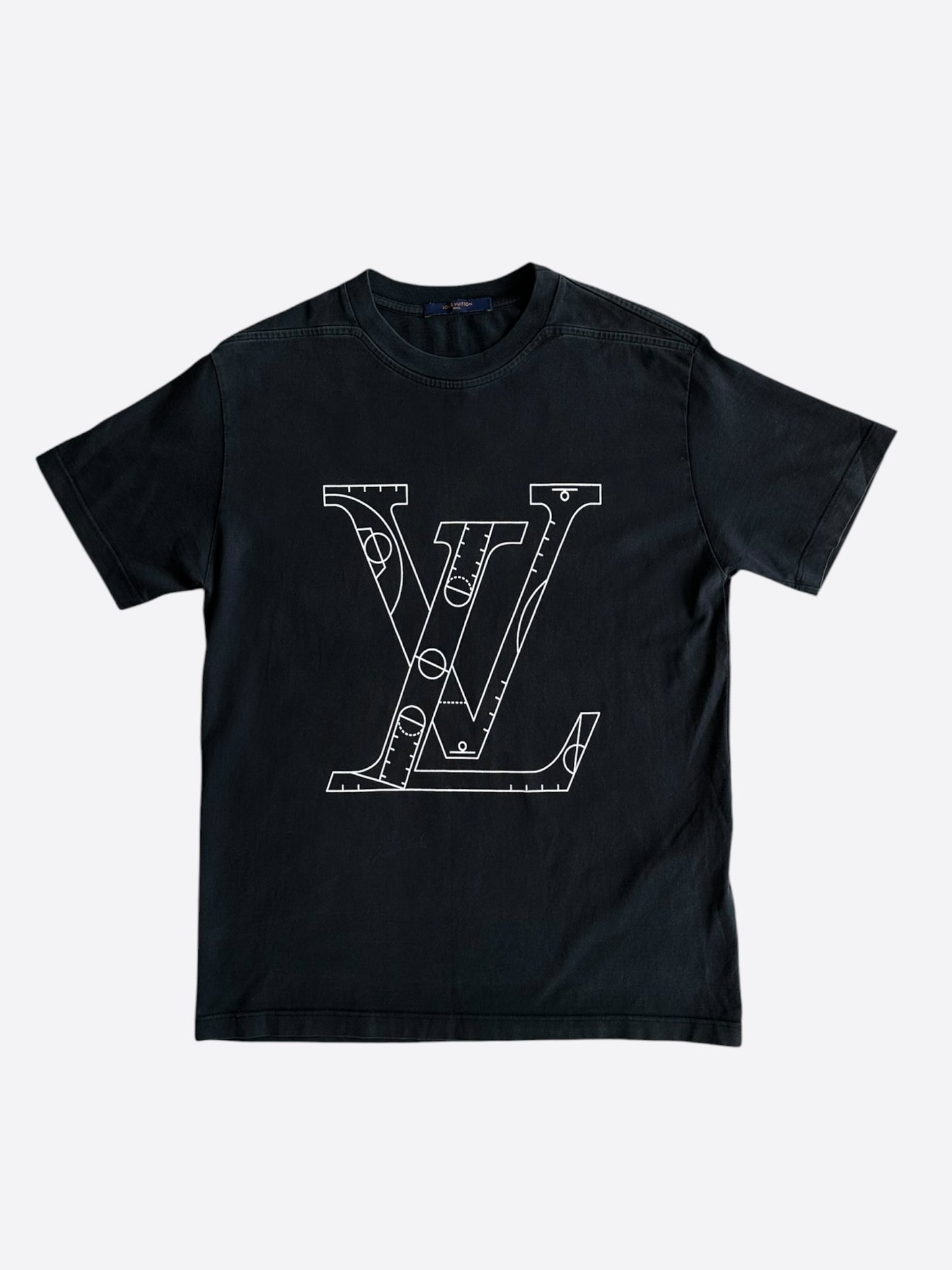 Louis Vuitton Black & White NBA Logo T-Shirt