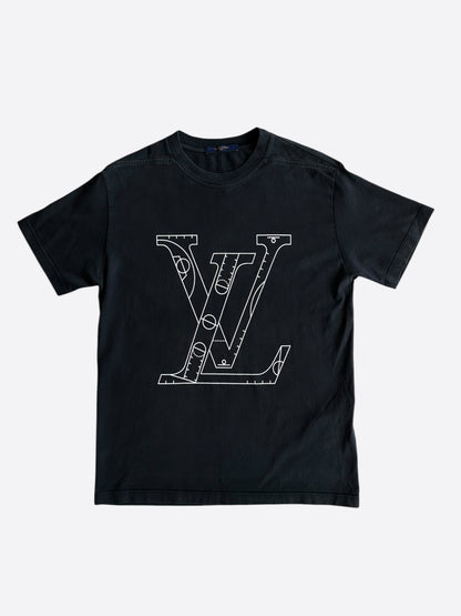 Louis Vuitton Black & White NBA Logo T-Shirt