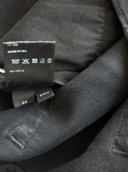 Amiri Faded Black & White Varsity Applique Distressed Jeans
