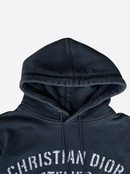 Dior Faded Black & White Atelier Logo Hoodie