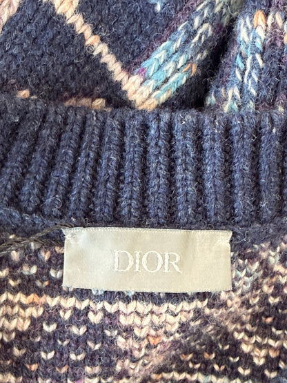 Dior Navy Oblique Wool Sweater