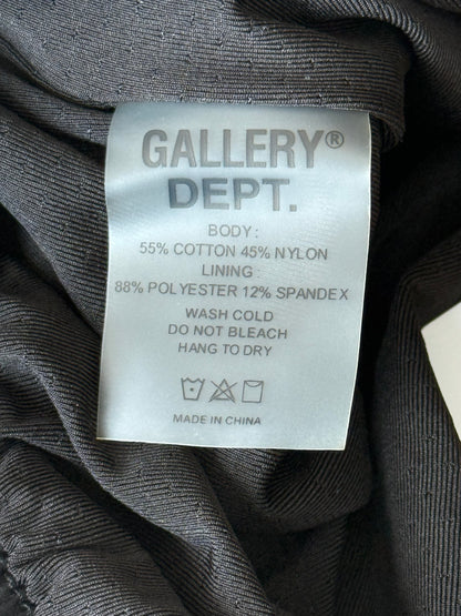 Gallery Dept Black & White Dept Logo Active Shorts