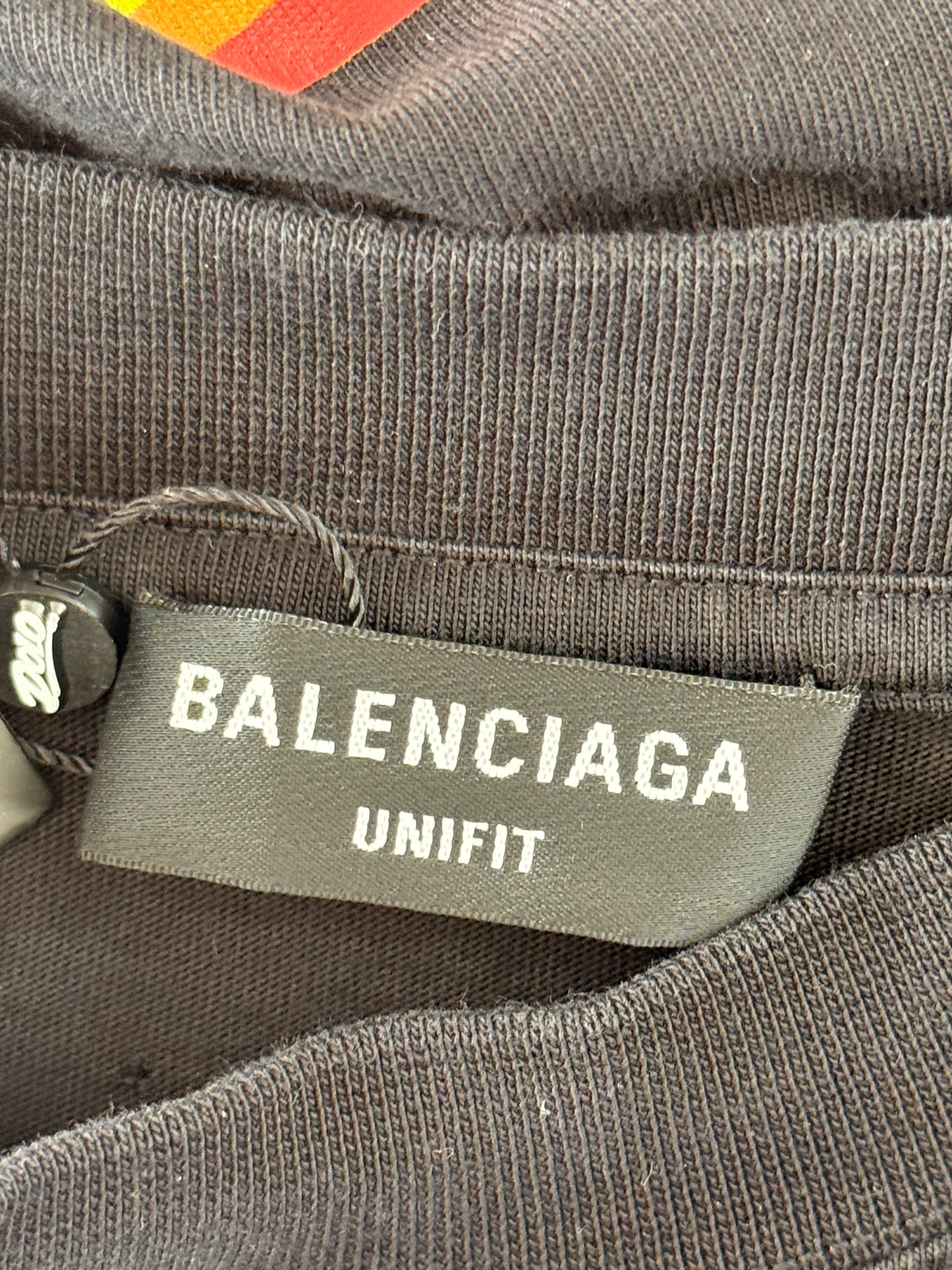 Balenciaga Black & Multicolor Pride Graphic T-Shirt