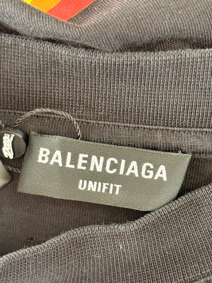 Balenciaga Black & Multicolor Pride Graphic T-Shirt