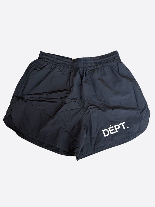 Gallery Dept Black & White Dept Logo Active Shorts