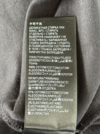 Balenciaga Black & White Keep Calm Logo T-Shirt