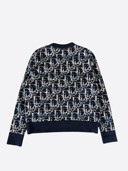 Dior Navy Oblique Wool Sweater