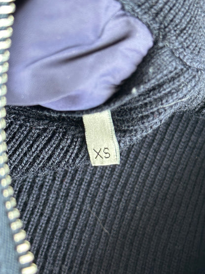 Dior Navy Oblique Knit Puffer Jacket