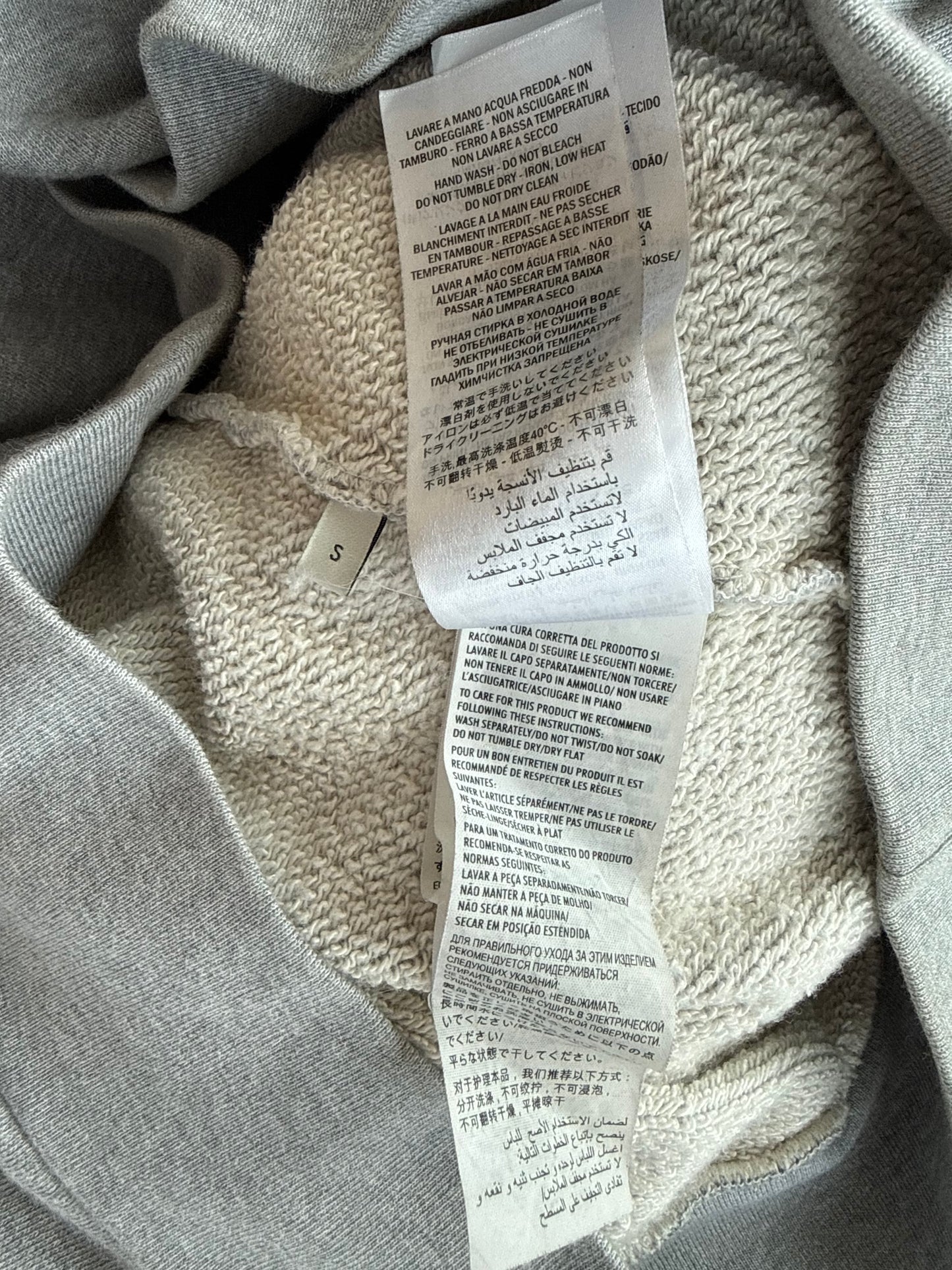Gucci Grey Dragon Embroidered Logo Hoodie