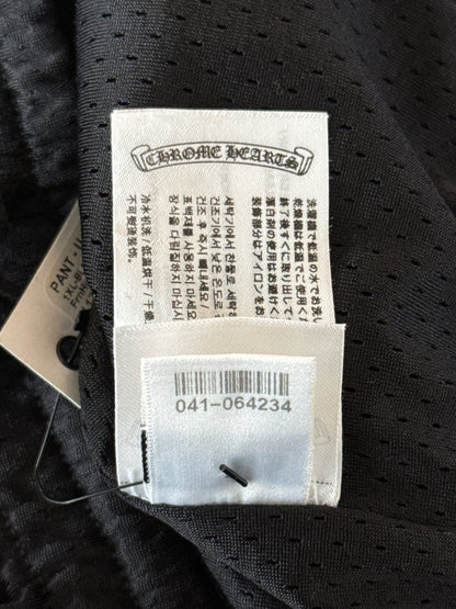 Chrome Hearts Black & White Floral Nylon Mesh Trackpants