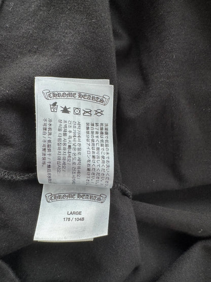 Chrome Hearts Black & Blue Neck Logo Longsleeve T-Shirt