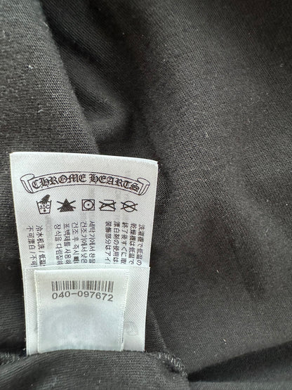 Chrome Hearts Black & Blue Neck Logo Longsleeve T-Shirt