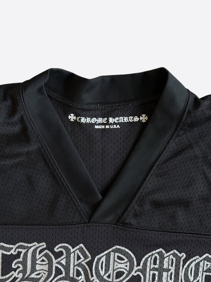 Chrome Hearts Black & White Logo Mesh Jersey