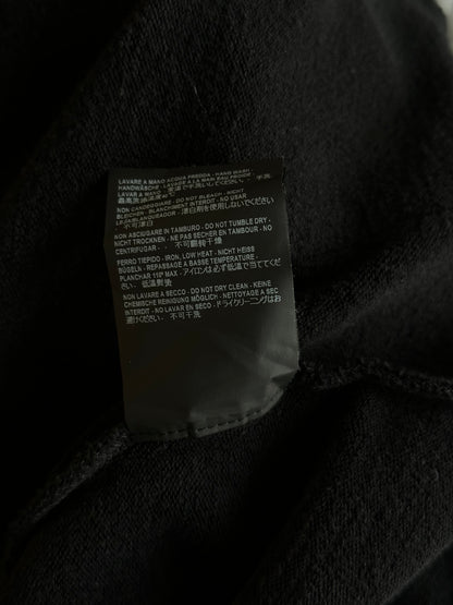 Balenciaga Black & White Logo Zip Up Hoodie
