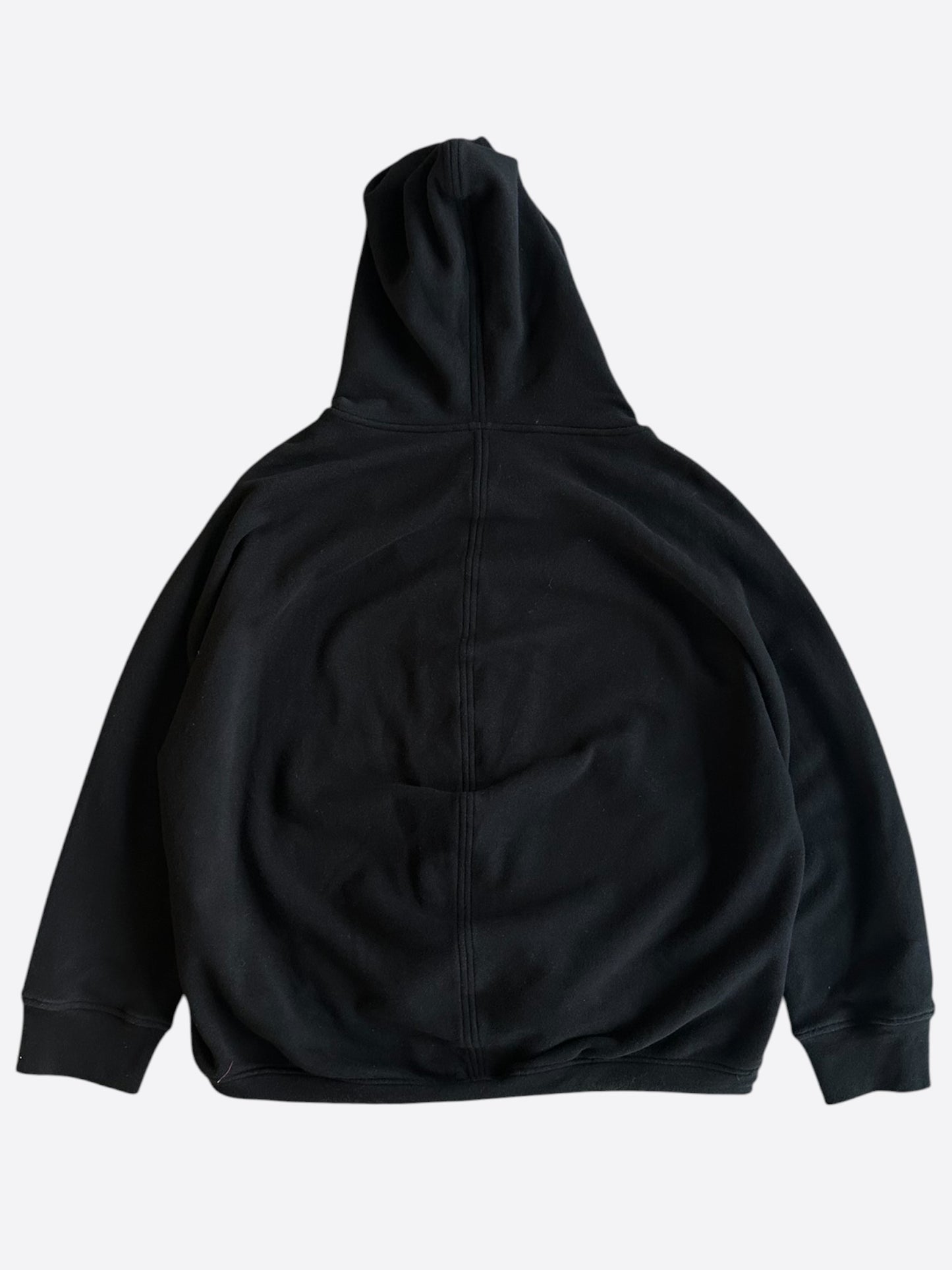 Balenciaga Black & White Logo Zip Up Hoodie