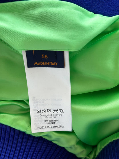 Louis Vuitton Blue & Green Gradient Monogram Varsity Jacket