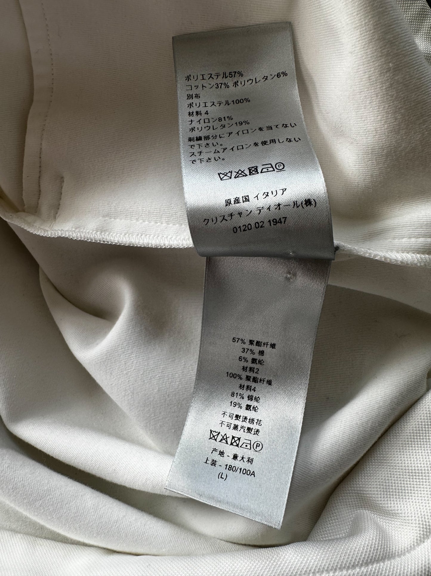 Dior White & Grey Oblique Hooded Anorak