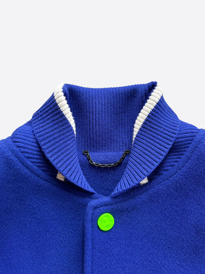 Louis Vuitton Blue & Green Gradient Monogram Varsity Jacket