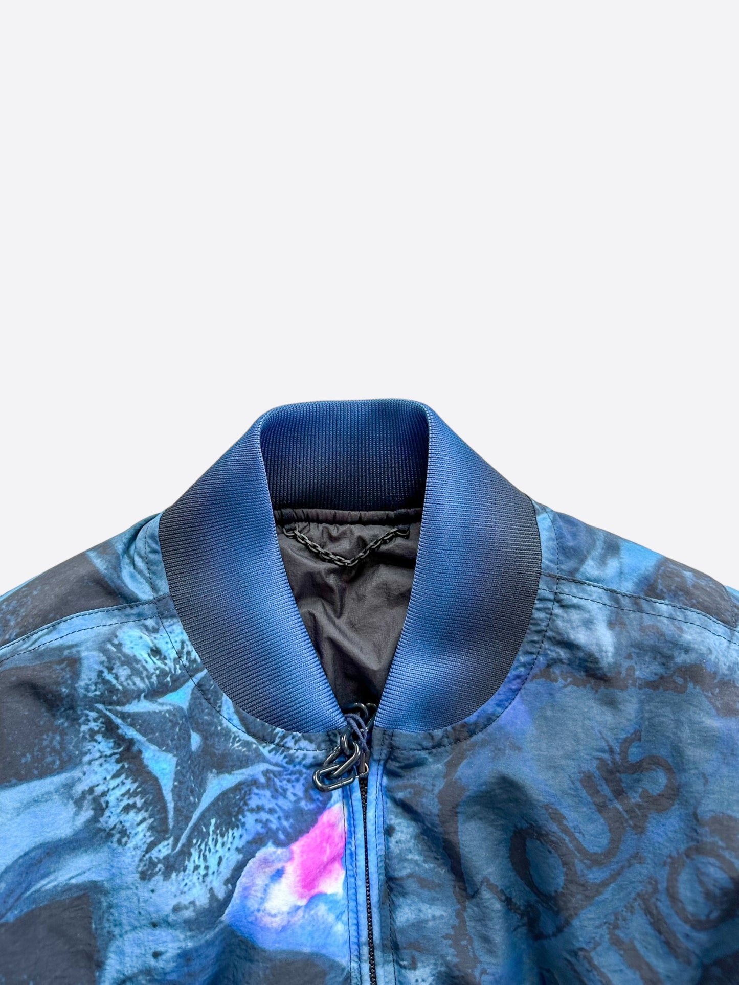 Louis Vuitton Blue Damier Salt Bomber Jacket